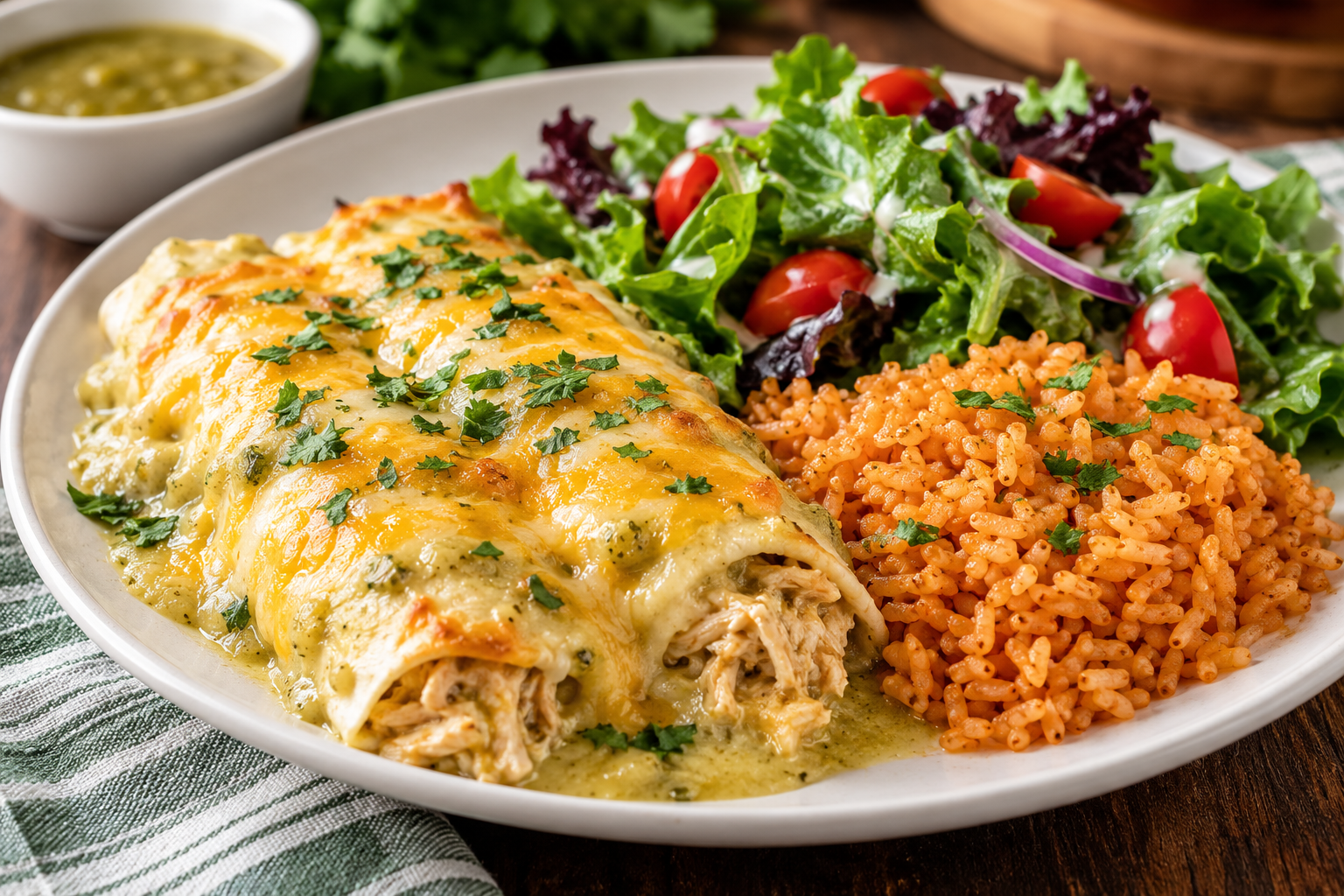 Easy Chicken Enchiladas with Rotisserie Chicken